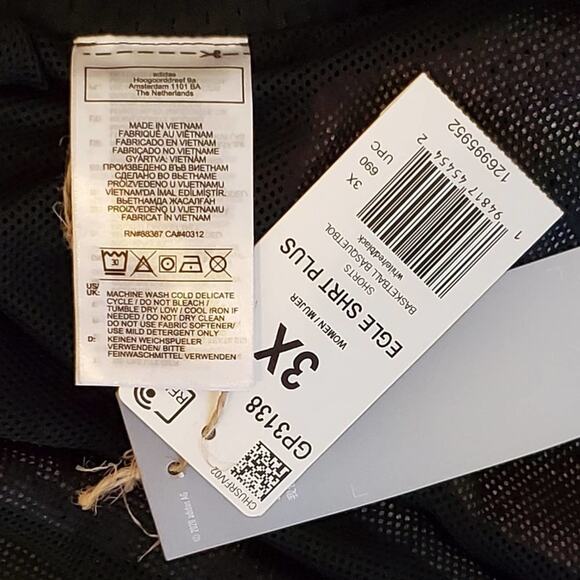 Adidas Egle Basketball active workout athletic Shorts plus size 2X, 3X NEW!!!! - Picture 7 of 11